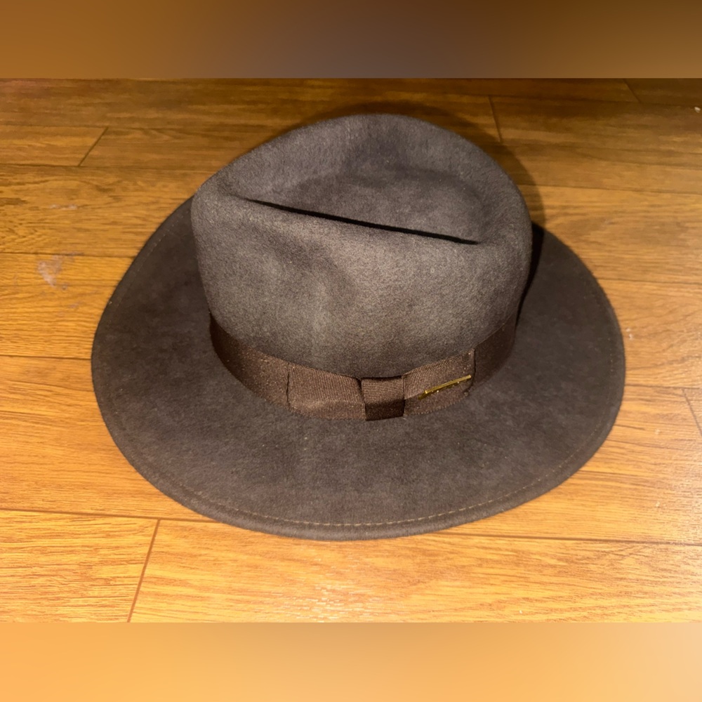 Indiana Jones Dorfman Pacific Brown Wool Hat Felt Fedora Size Medium